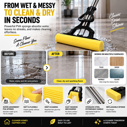 SPONGE MOP - clean smarter live better.